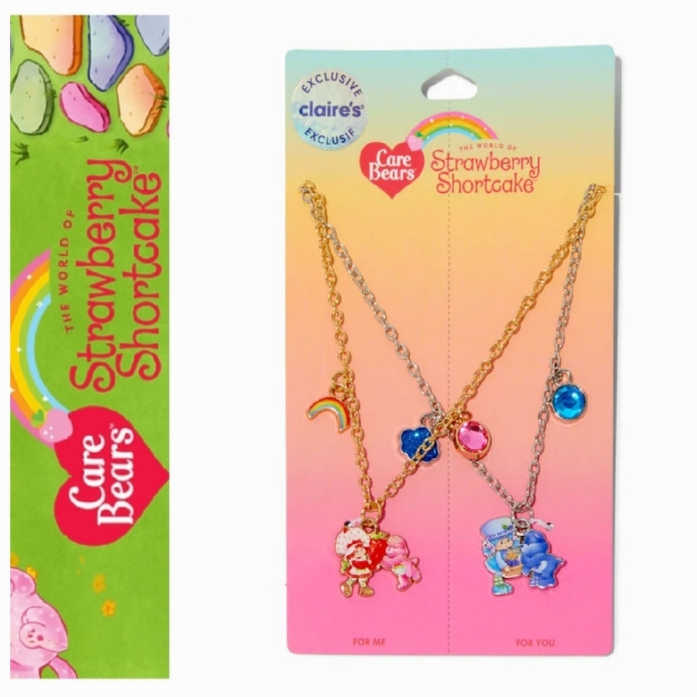 Care Bears™ x Strawberry Shortcake™ Claire's Exclusive Best Friends Pendant Neck